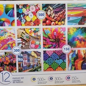 New - 12 pack - Puzzle Set